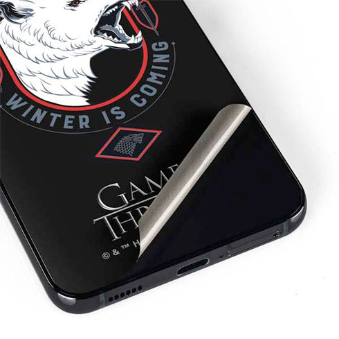 Game of Thrones: House Stark Direwolf Galaxy S22 Skin